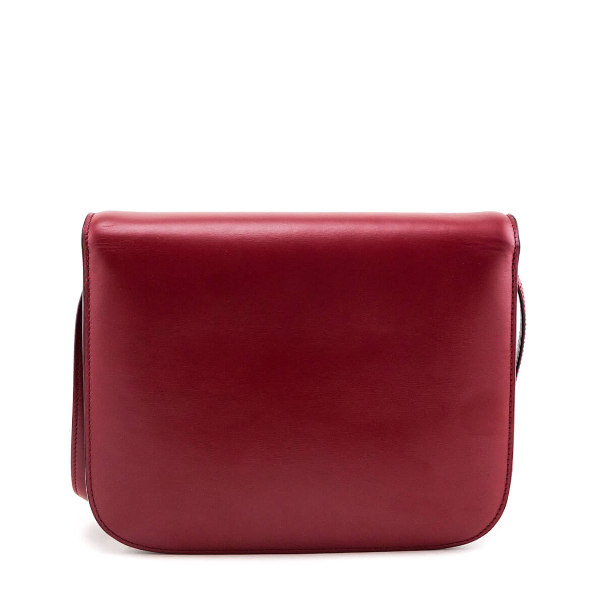 Celine Red Box Calfskin Medium Classic Box Flap Bag - Love that Bag etc - Preowned Authentic Designer Handbags Preloved Fashions