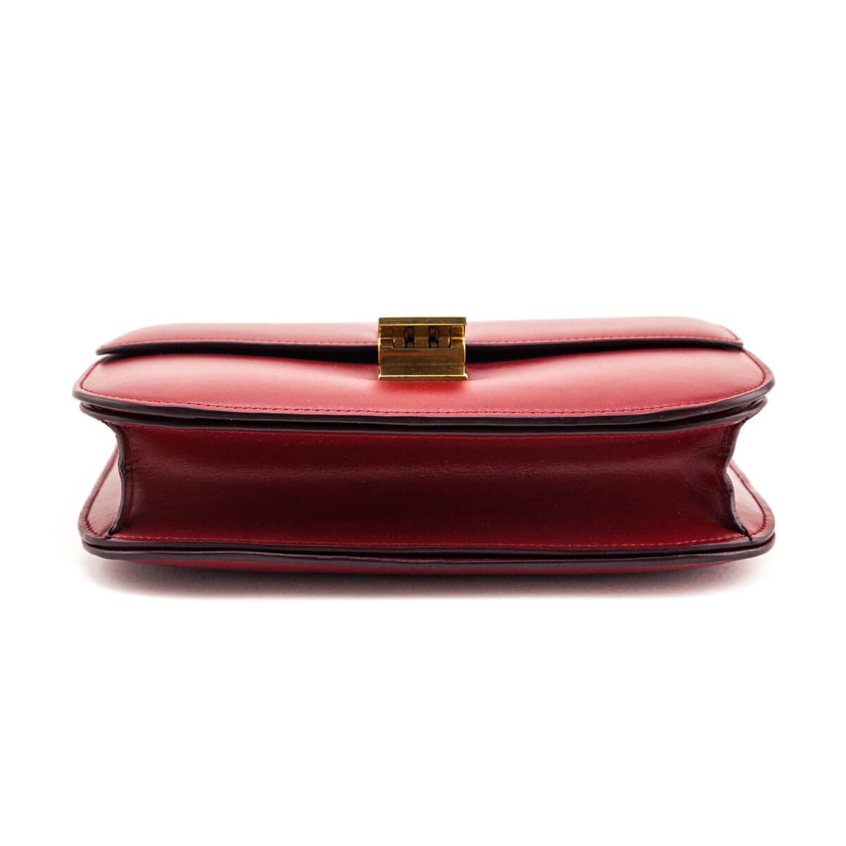 Celine Red Box Calfskin Medium Classic Box Flap Bag - Love that Bag etc - Preowned Authentic Designer Handbags Preloved Fashions