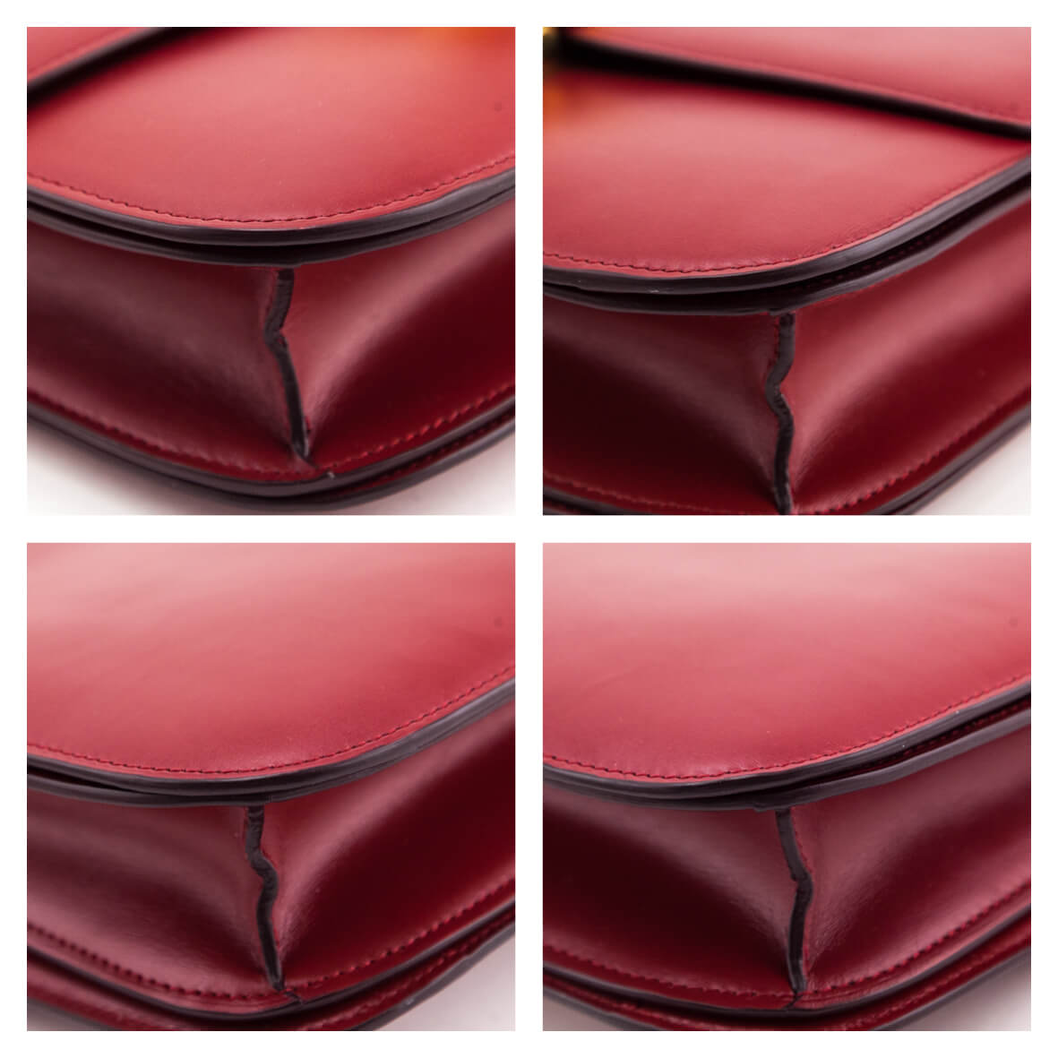 Celine Red Box Calfskin Medium Classic Box Flap Bag - Love that Bag etc - Preowned Authentic Designer Handbags Preloved Fashions