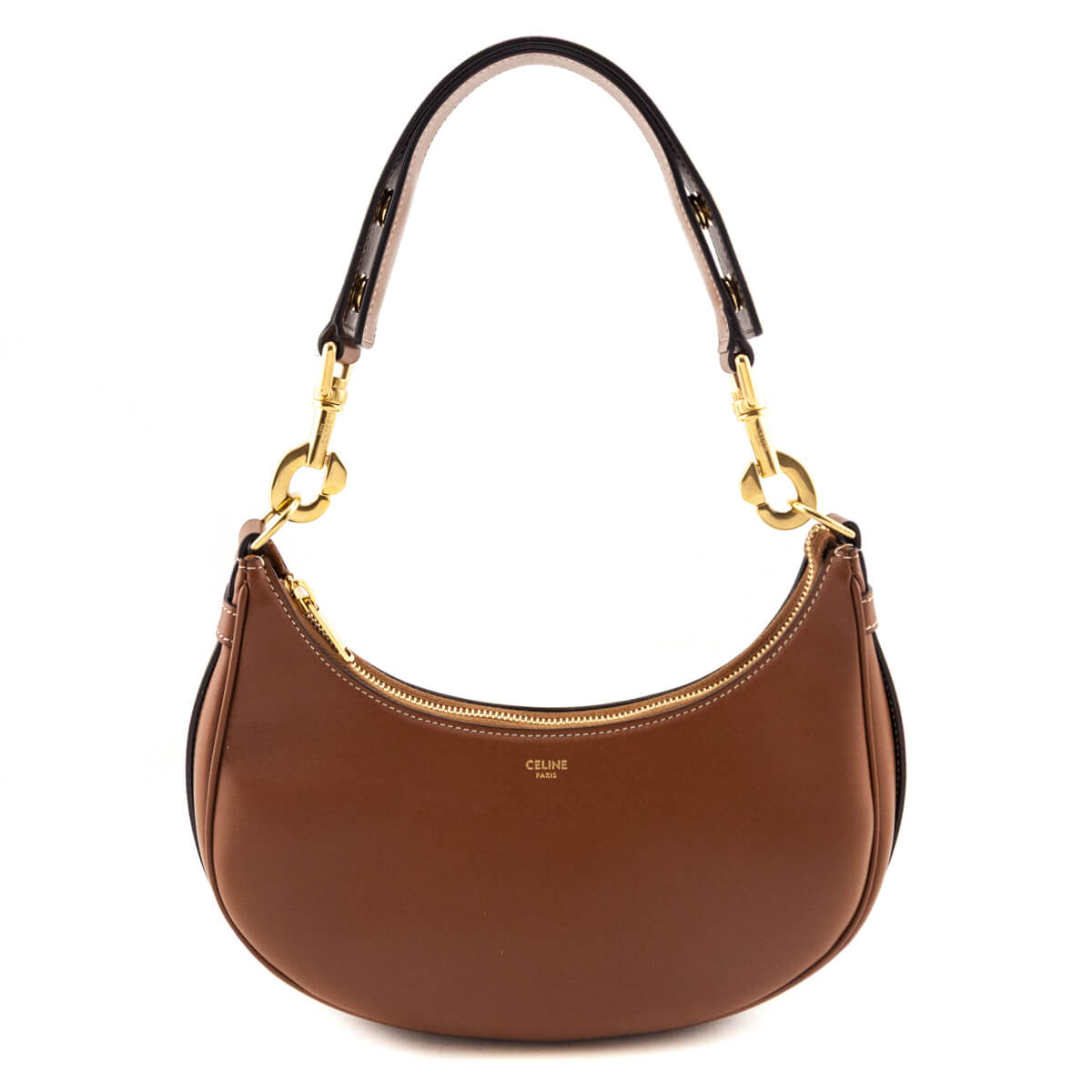 Celine Tan Smooth Calfskin Medium Strap Ava Shoulder Bag - Love that Bag etc - Preowned Authentic Designer Handbags Preloved Fashions