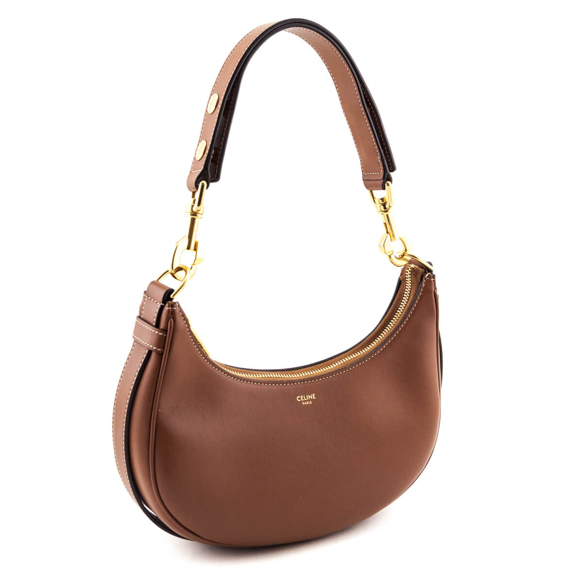 Celine Tan Smooth Calfskin Medium Strap Ava Shoulder Bag - Love that Bag etc - Preowned Authentic Designer Handbags Preloved Fashions