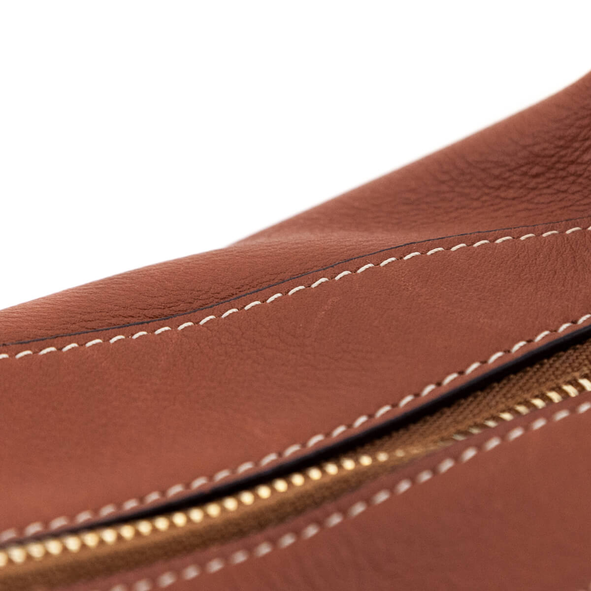 Celine Tan Supple Calfskin Medium Romy Shoulder Bag - Love that Bag etc - Preowned Authentic Designer Handbags Preloved Fashions