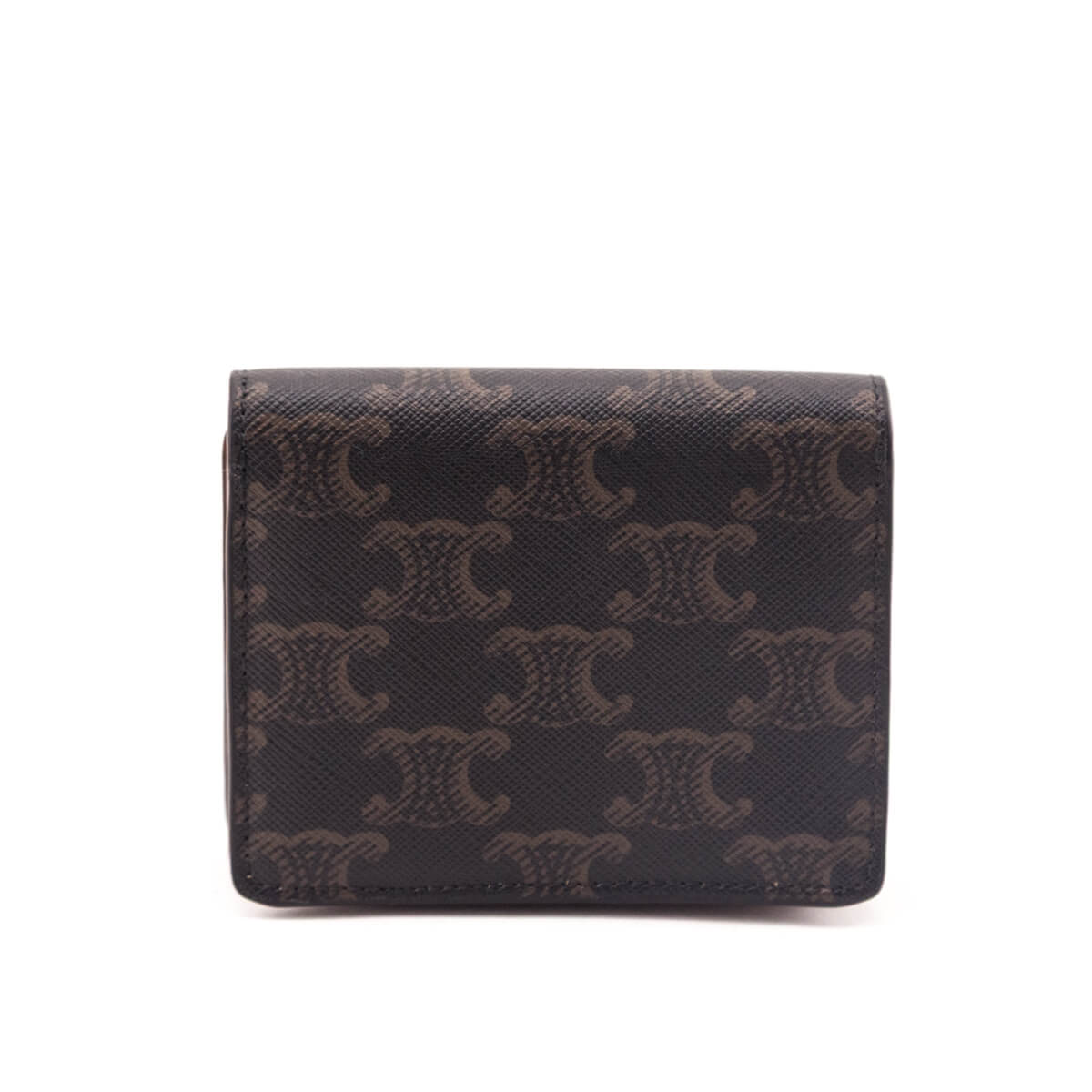 Celine Tan Triomphe Canvas Triomphe Flap Card Holder - Love that Bag etc - Preowned Authentic Designer Handbags Preloved Fashions