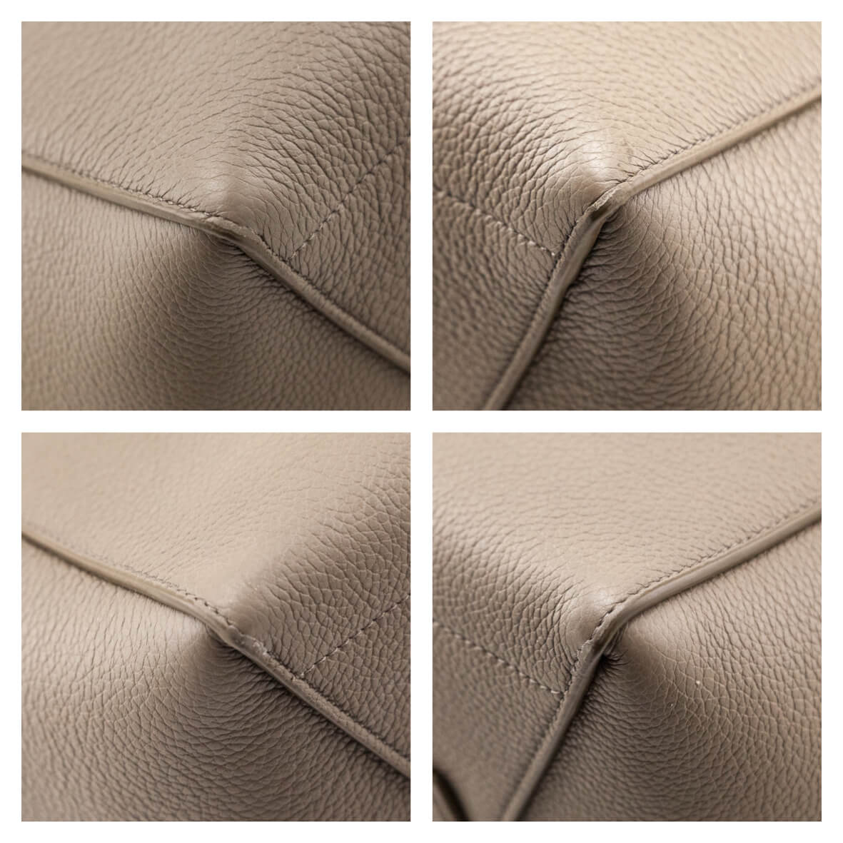 Celine Taupe Soft Grained Calfskin Sangle Bucket Bag - Love that Bag etc - Preowned Authentic Designer Handbags Preloved Fashions