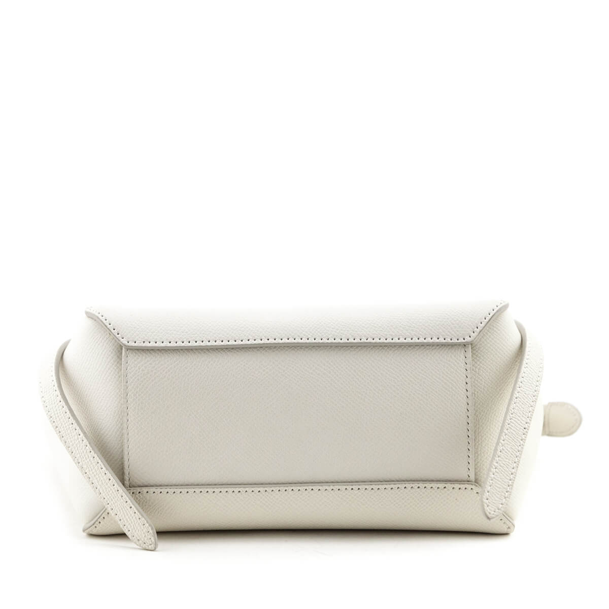 Celine White Grained Calfskin Nano Belt Bag - Love that Bag etc - Preowned Authentic Designer Handbags Preloved Fashions