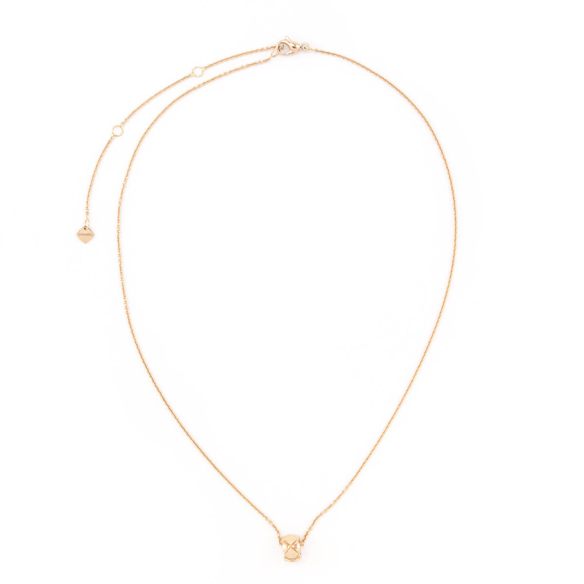 Chanel 18K Beige Gold Coco Crush Pendant Necklace - Love that Bag etc - Preowned Authentic Designer Handbags Preloved Fashions