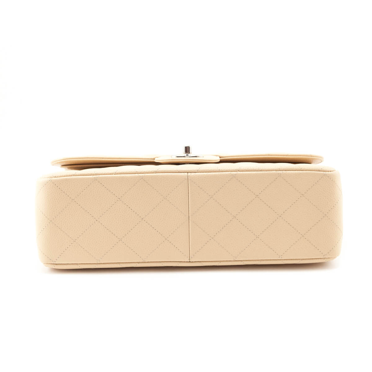 Chanel Beige Caviar Quilted Jumbo Double Flap - Love that Bag etc - Preowned Authentic Designer Handbags Preloved Fashions