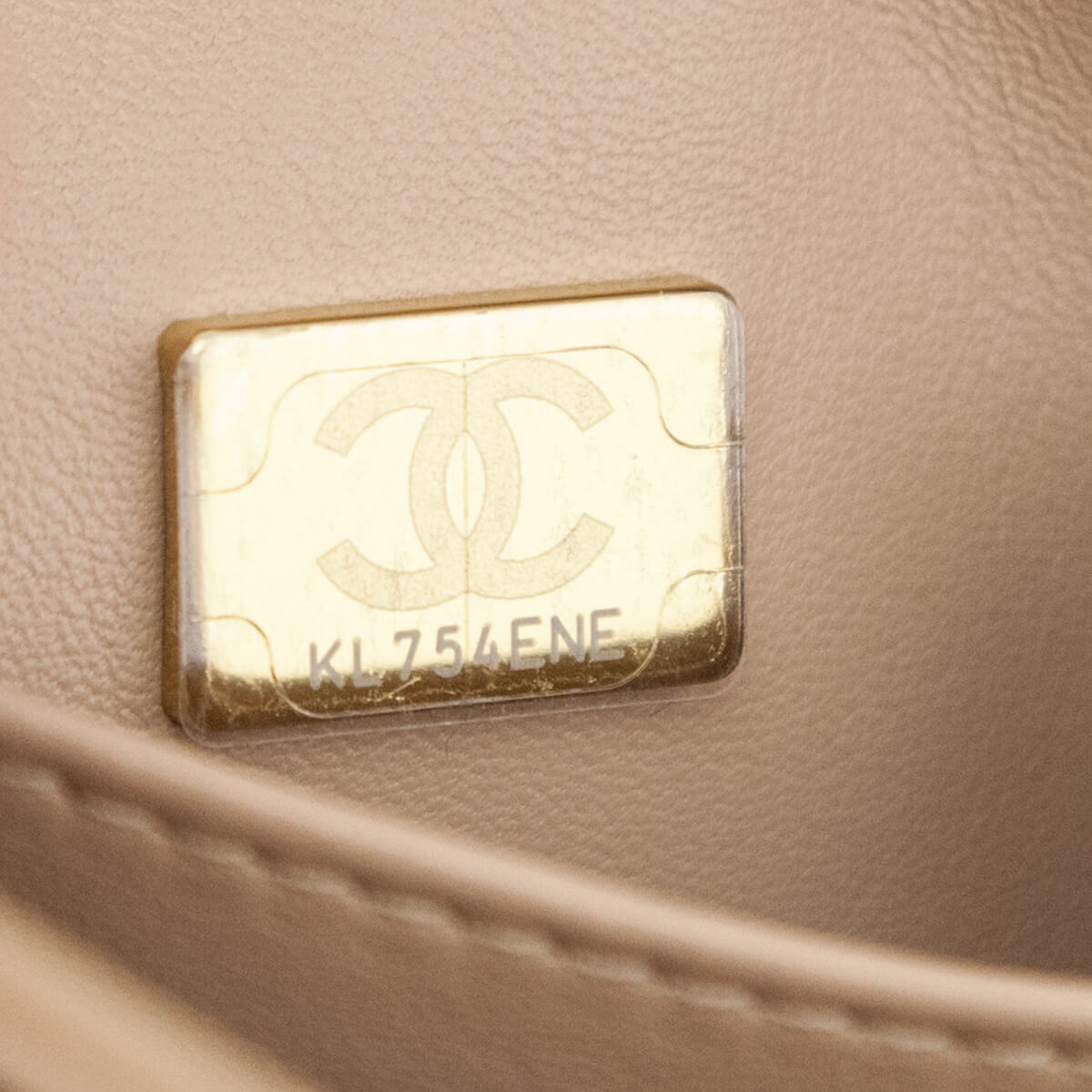 Chanel Beige Lambskin Small Trendy CC Top Handle Flap Bag - Love that Bag etc - Preowned Authentic Designer Handbags Preloved Fashions