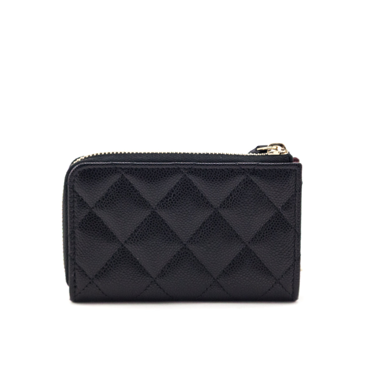 Chanel Black Caviar Quilted Zipped Key Holder Case - Love that Bag etc - Preowned Authentic Designer Handbags Preloved Fashions