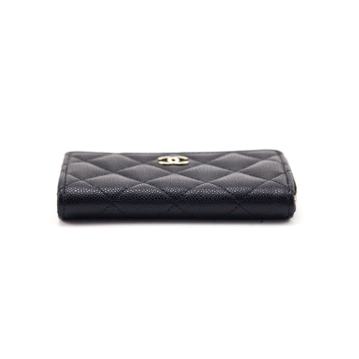 Chanel Black Caviar Quilted Zipped Key Holder Case - Love that Bag etc - Preowned Authentic Designer Handbags Preloved Fashions