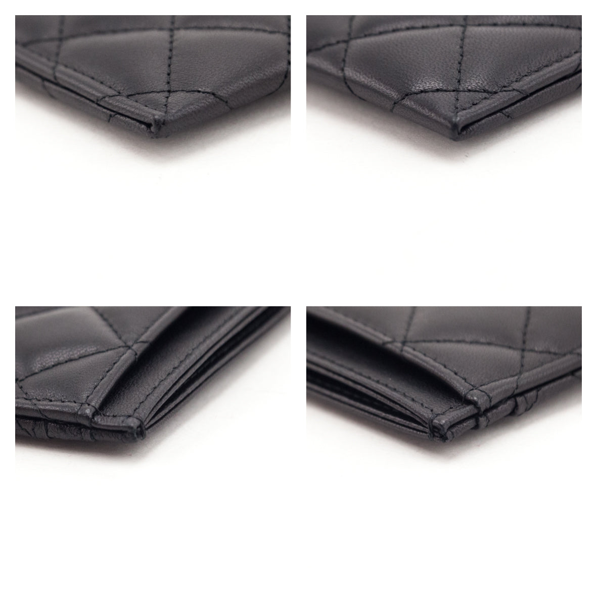 Chanel Black Lambskin Quilted Card Holder - Love that Bag etc - Preowned Authentic Designer Handbags Preloved Fashions