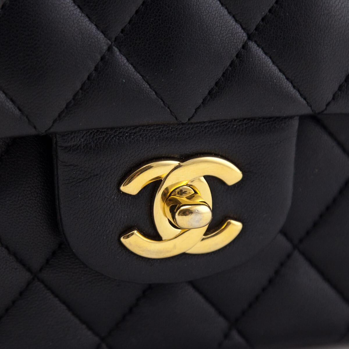 Chanel Black Lambskin Quilted Medium Double Flap Bag - Love that Bag etc - Preowned Authentic Designer Handbags Preloved Fashions