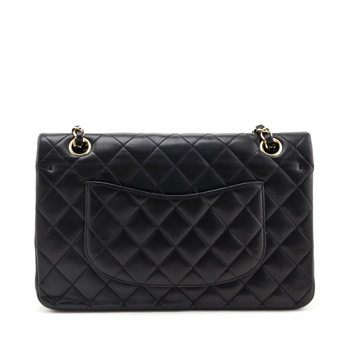 Chanel Black Lambskin Quilted Medium Double Flap Bag - Love that Bag etc - Preowned Authentic Designer Handbags Preloved Fashions