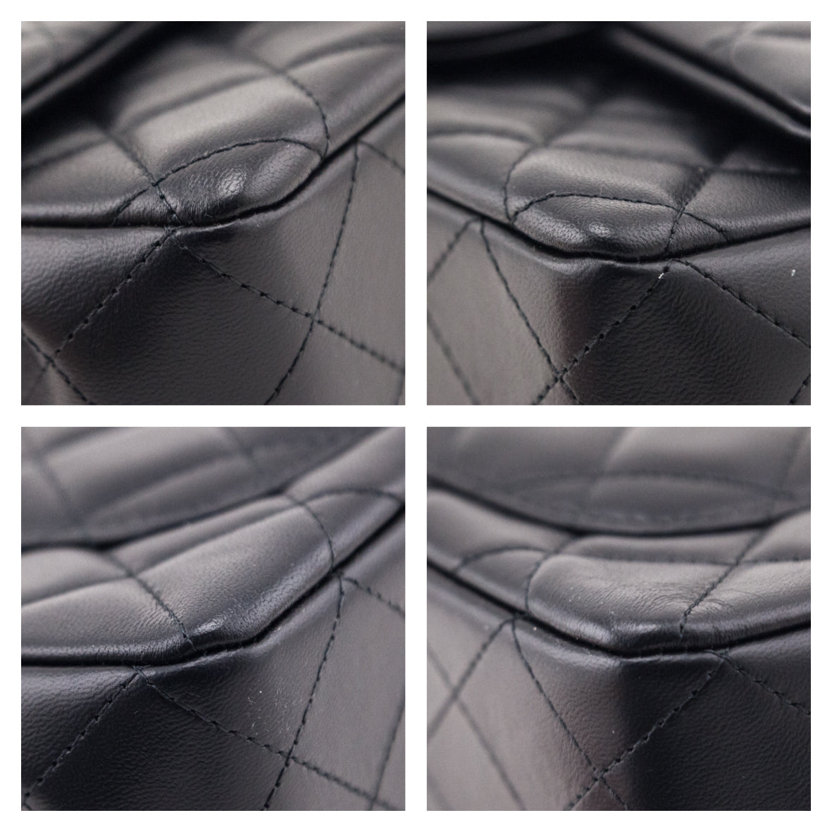 Chanel Black Lambskin Quilted Mini Rectangular Flap