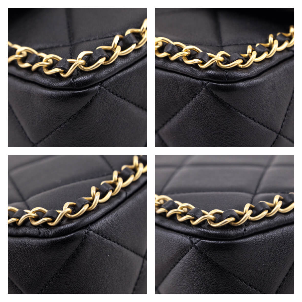 Chanel Black Lambskin Quilted Small Chain Around Flap Bag - Love that Bag etc - Preowned Authentic Designer Handbags Preloved Fashions
