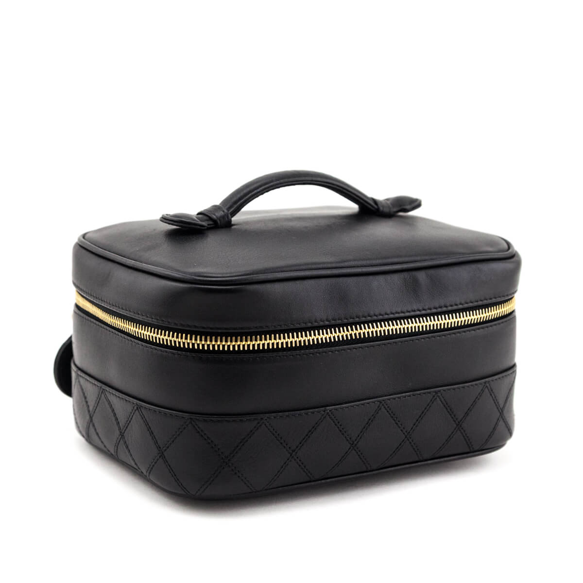 Chanel Black Lambskin Vanity Cosmetic Case - Love that Bag etc - Preowned Authentic Designer Handbags Preloved Fashions