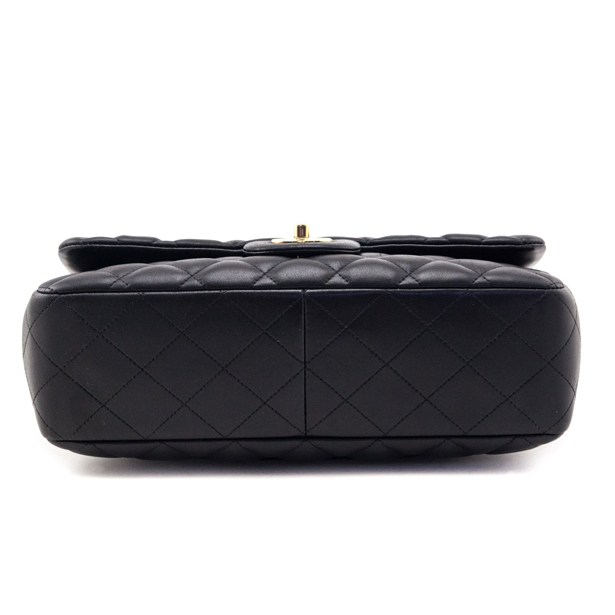 Chanel Black Quilted Lambskin Jumbo Single Flap Bag - Love that Bag etc - Preowned Authentic Designer Handbags Preloved Fashions