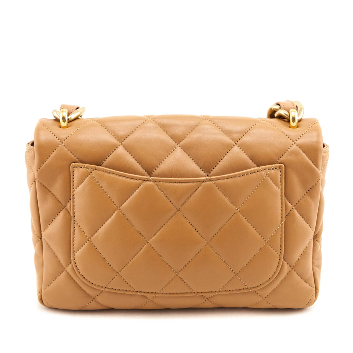 Chanel Brown Lambskin Quilted Large CC Funky Town Flap - Love that Bag etc - Preowned Authentic Designer Handbags Preloved Fashions
