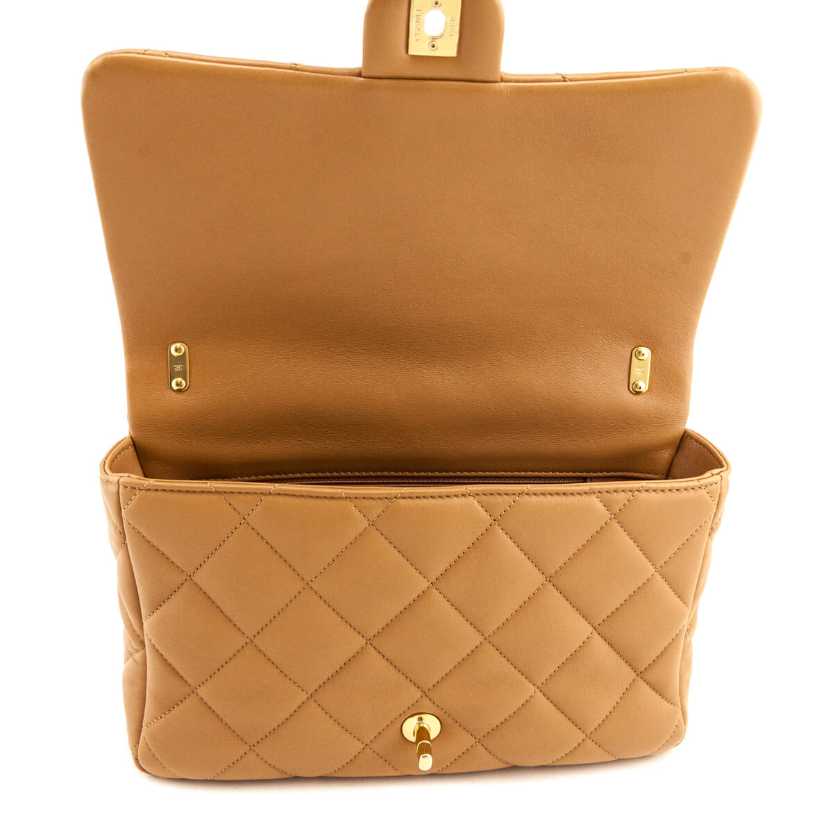 Chanel Brown Lambskin Quilted Large CC Funky Town Flap - Love that Bag etc - Preowned Authentic Designer Handbags Preloved Fashions