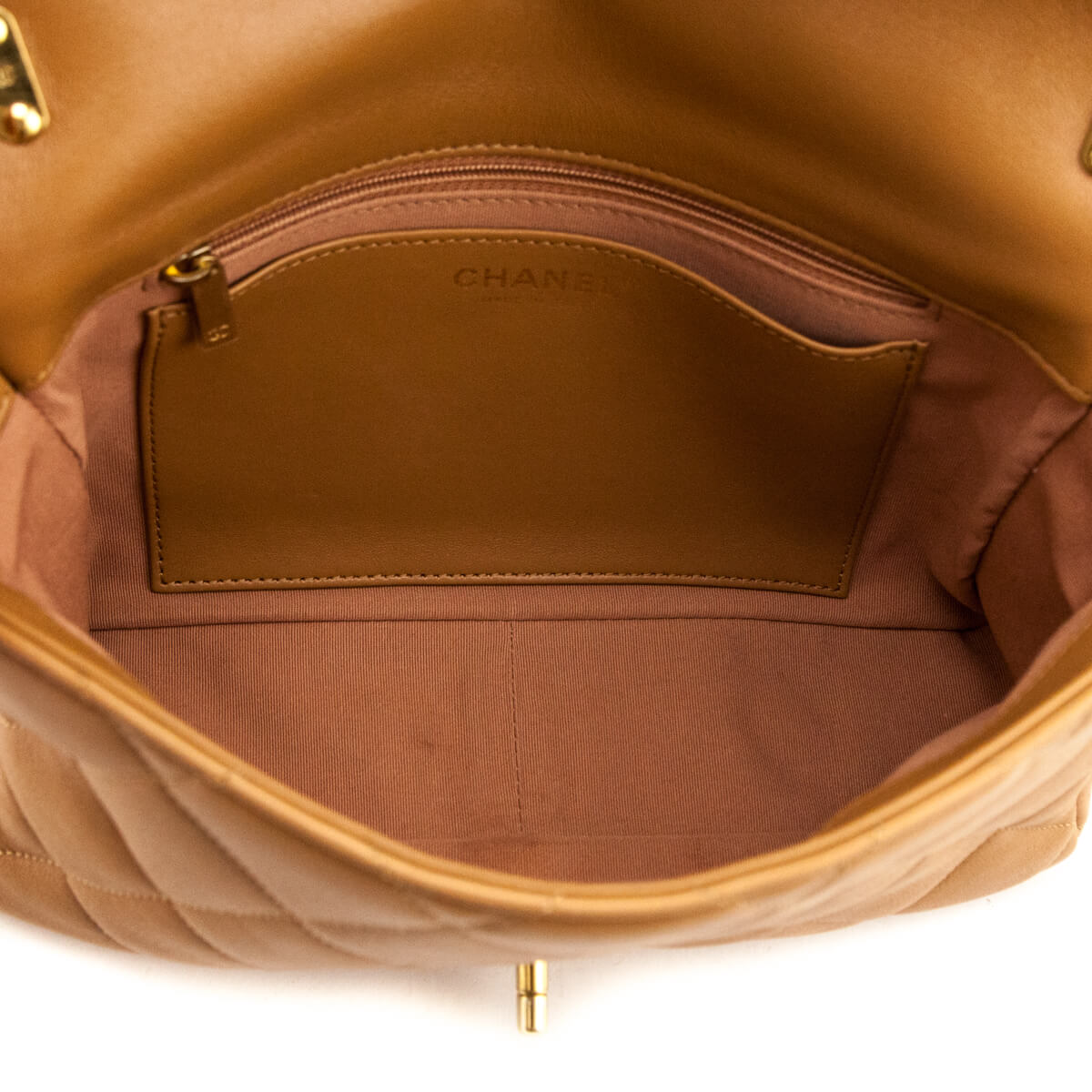 Chanel Brown Lambskin Quilted Large CC Funky Town Flap - Love that Bag etc - Preowned Authentic Designer Handbags Preloved Fashions