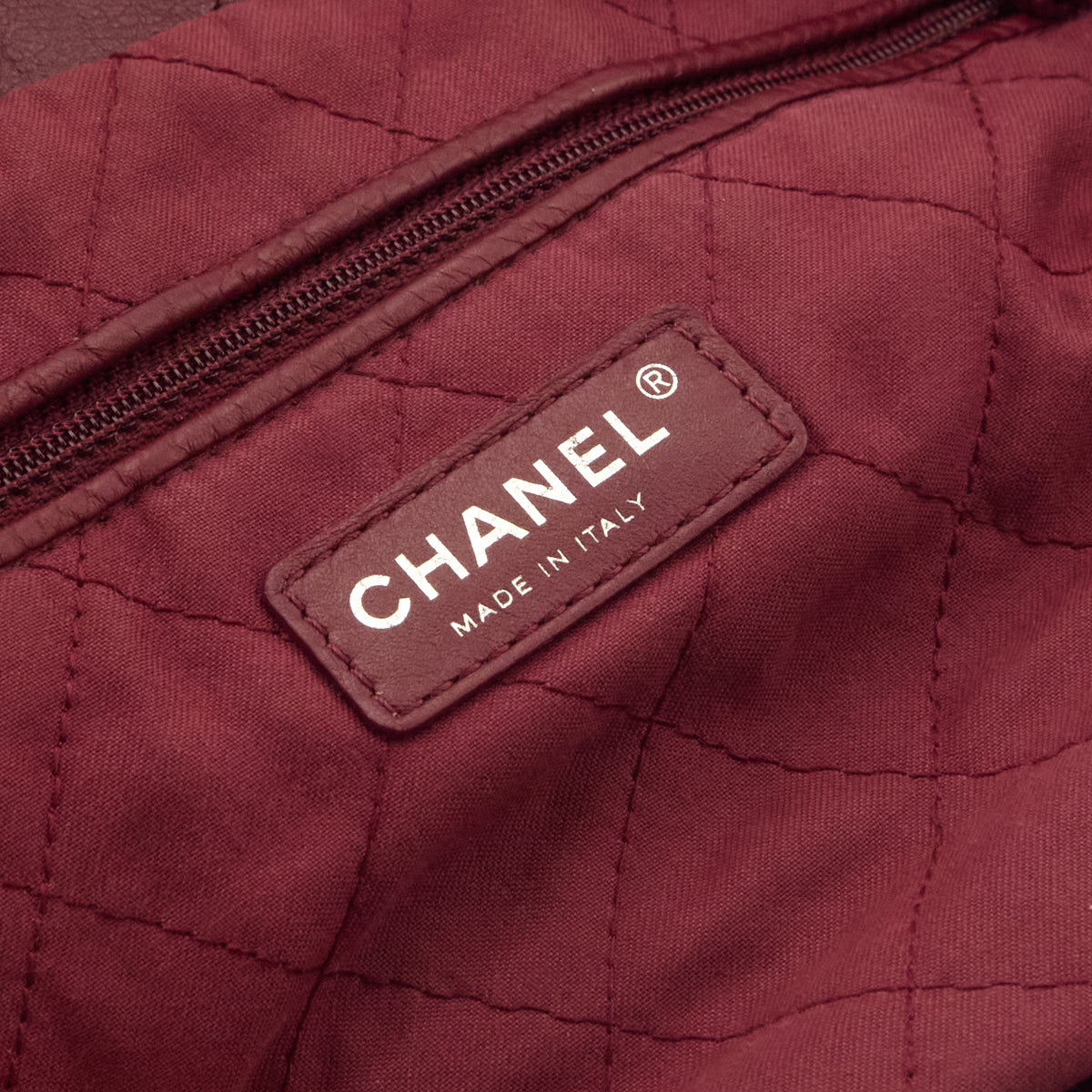 Chanel Burgundy Shiny Calfskin Quilted Small Chanel 22 Hobo - Love that Bag etc - Preowned Authentic Designer Handbags Preloved Fashions