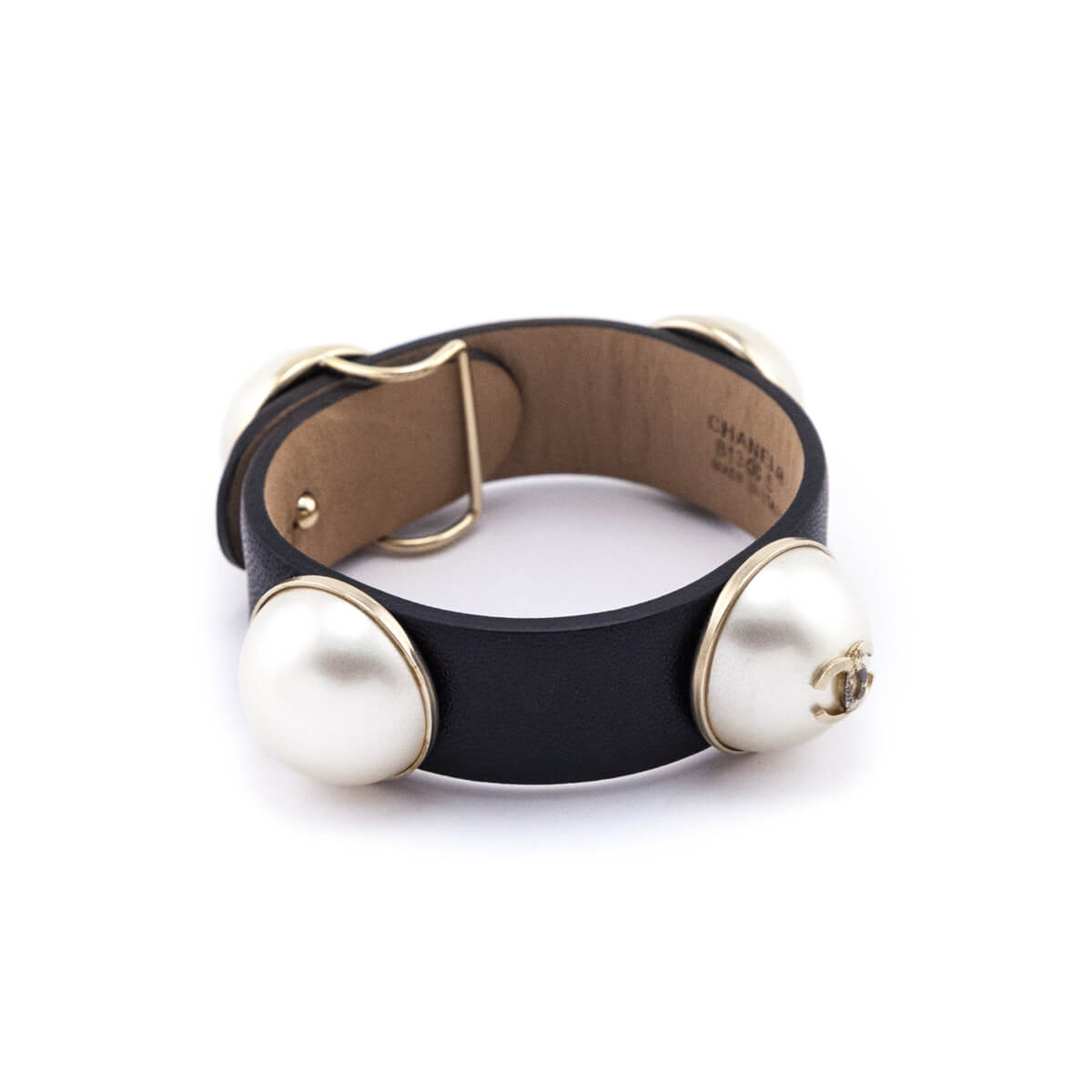 Chanel Faux Pearl Black Leather Wrap Bracelet - Love that Bag etc - Preowned Authentic Designer Handbags Preloved Fashions