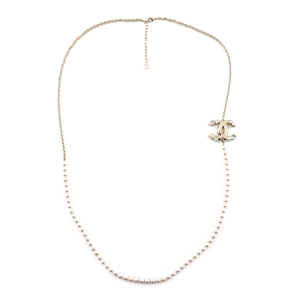 Chanel Faux Pearl Chain CC Necklace - Love that Bag etc - Preowned Authentic Designer Handbags Preloved Fashions