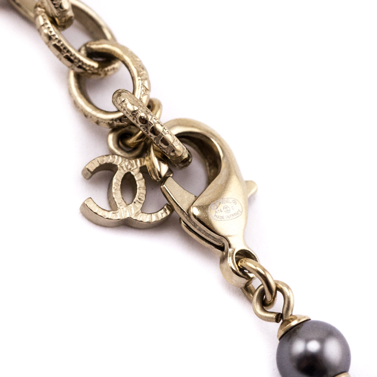 Chanel Faux Pearl Crystal Butterfly CC 2016 Necklace - Love that Bag etc - Preowned Authentic Designer Handbags Preloved Fashions