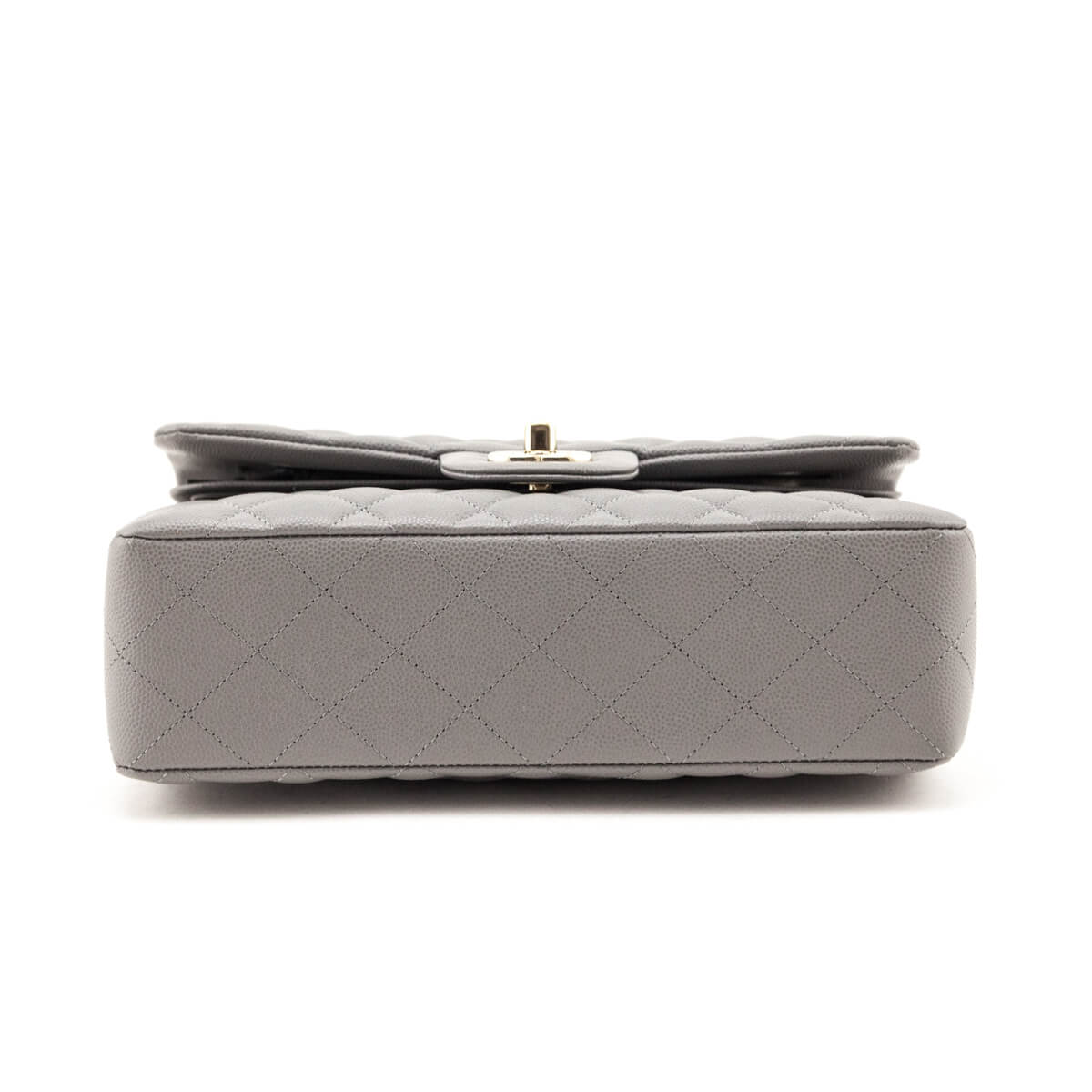 Chanel Grey Caviar Quilted Small Double Flap Bag - Love that Bag etc - Preowned Authentic Designer Handbags Preloved Fashions