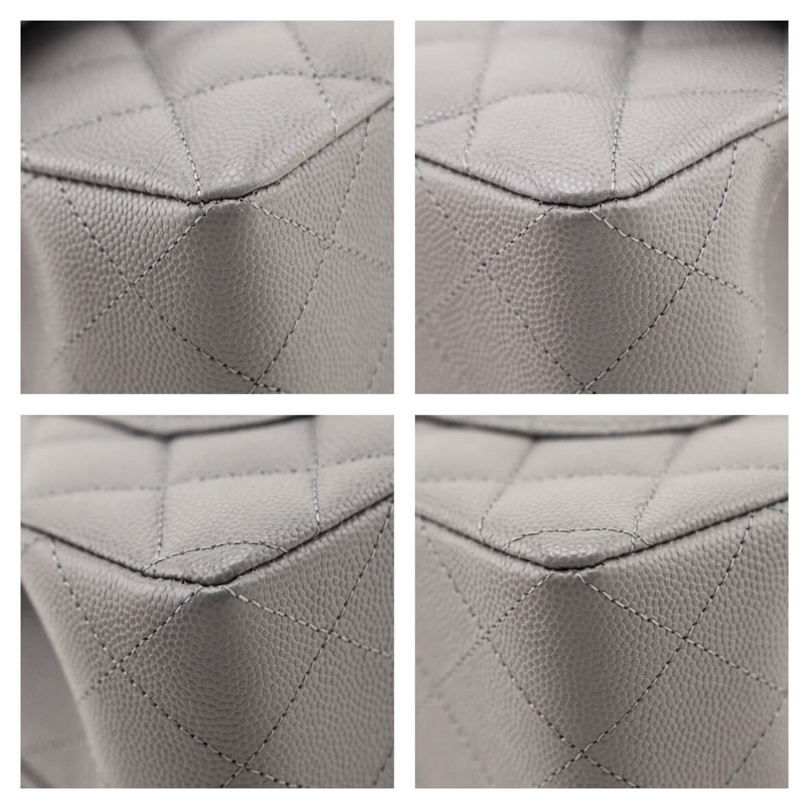 Chanel Grey Caviar Quilted Small Double Flap Bag - Love that Bag etc - Preowned Authentic Designer Handbags Preloved Fashions