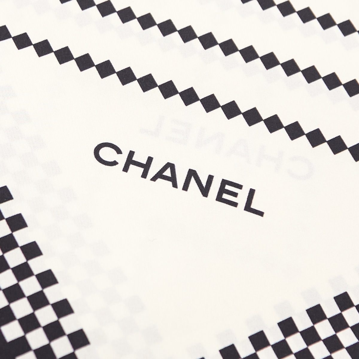 Chanel Ivory White Geometric 2019 Silk Stole - Love that Bag etc - Preowned Authentic Designer Handbags Preloved Fashions