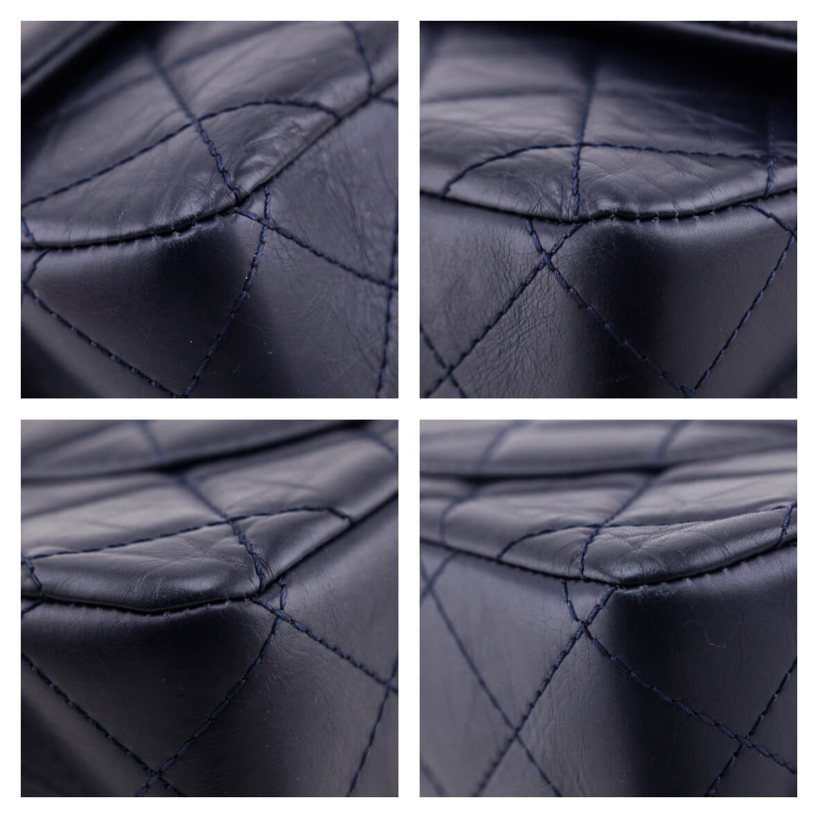 Chanel Navy Aged Calfskin Quilted 2.55 Reissue 227 Flap - Love that Bag etc - Preowned Authentic Designer Handbags Preloved Fashions