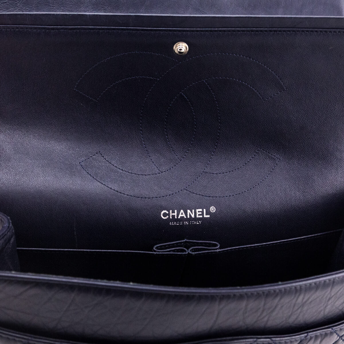 Chanel Navy Aged Calfskin Quilted 2.55 Reissue 227 Flap - Love that Bag etc - Preowned Authentic Designer Handbags Preloved Fashions