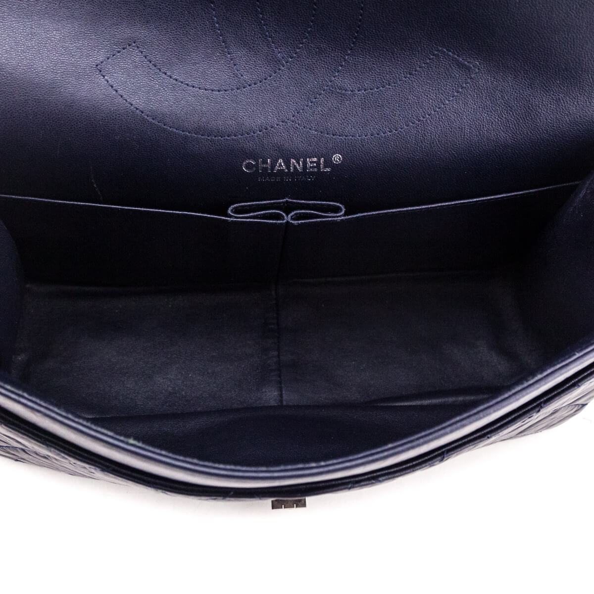 Chanel Navy Aged Calfskin Quilted 2.55 Reissue 227 Flap - Love that Bag etc - Preowned Authentic Designer Handbags Preloved Fashions