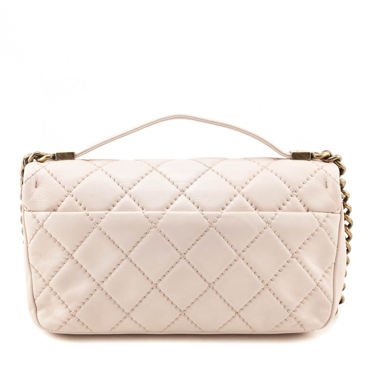 Chanel Pale Pink Calfskin Stitched Medium Urban Day Flap Bag - Love that Bag etc - Preowned Authentic Designer Handbags Preloved Fashions