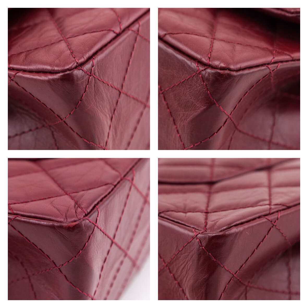Chanel Red Quilted Aged Calfskin 2.55 Reissue 226 Flap Bag - Love that Bag etc - Preowned Authentic Designer Handbags Preloved Fashions