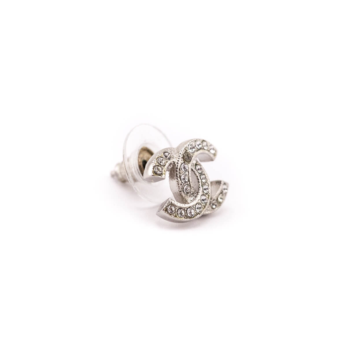 Chanel Strass CC Stud Earrings - Love that Bag etc - Preowned Authentic Designer Handbags Preloved Fashions