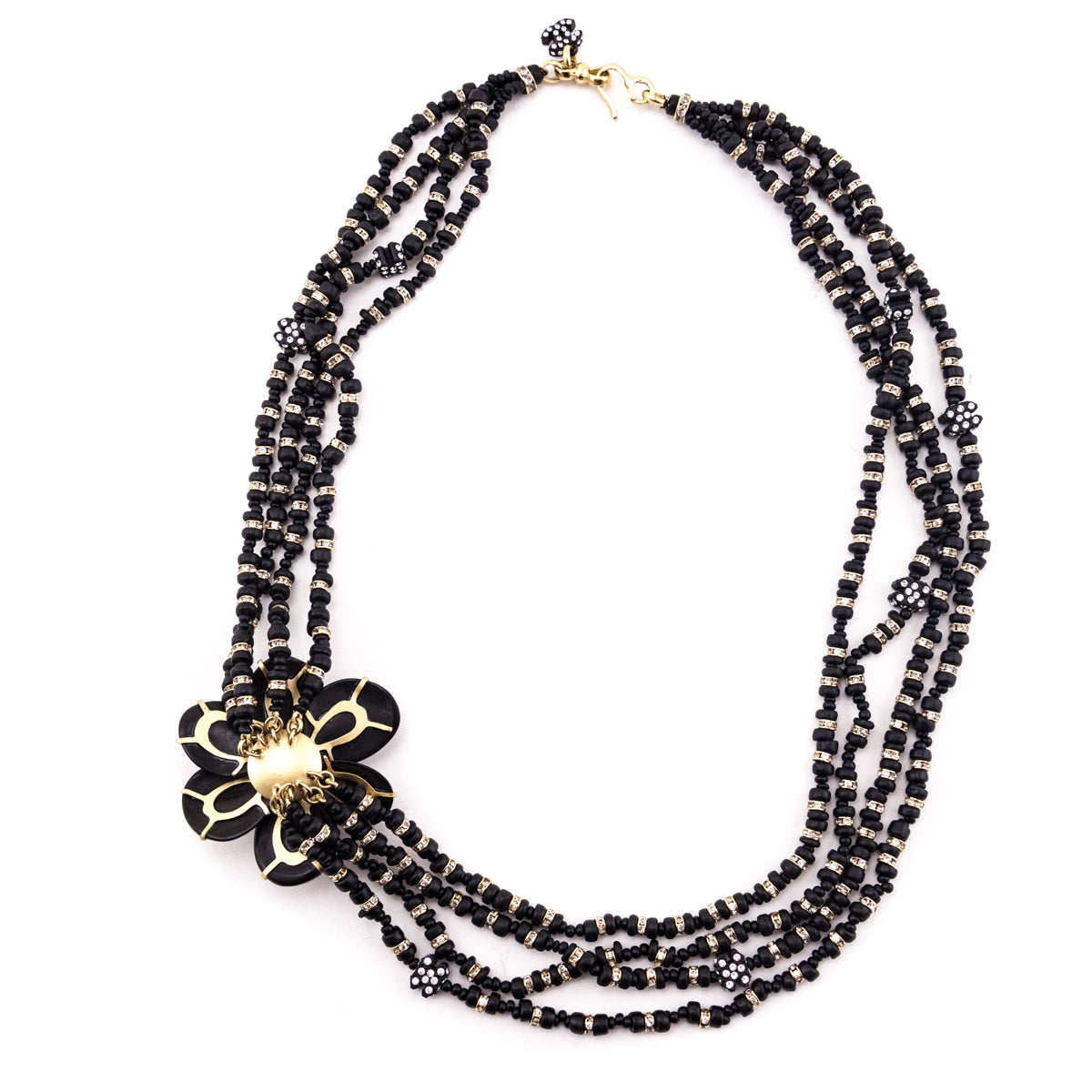 Chanel Wooden Bead Camellia 2002 Multi-Strand Necklace - Love that Bag etc - Preowned Authentic Designer Handbags Preloved Fashions