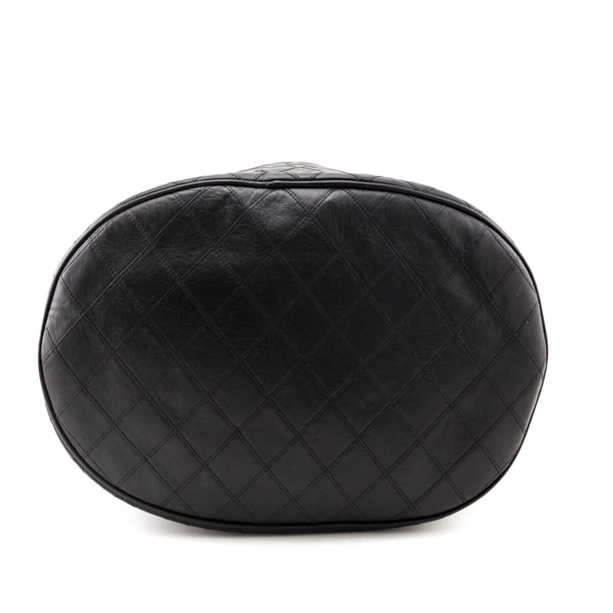 Chanel Black Lambskin Quilted Drawstring Bucket Bag - Love that Bag etc - Preowned Authentic Designer Handbags Preloved Fashions