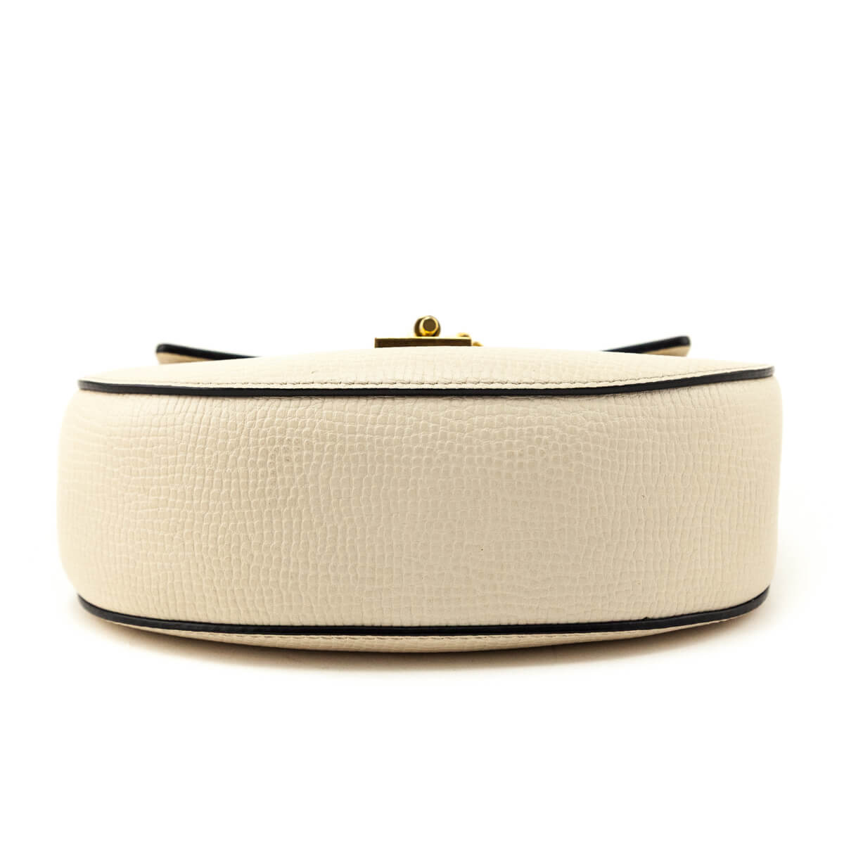 Chloe Ivory Black Grained Calfskin Lambskin Mini Bi-Color Drew Shoulder Bag - Love that Bag etc - Preowned Authentic Designer Handbags Preloved Fashions