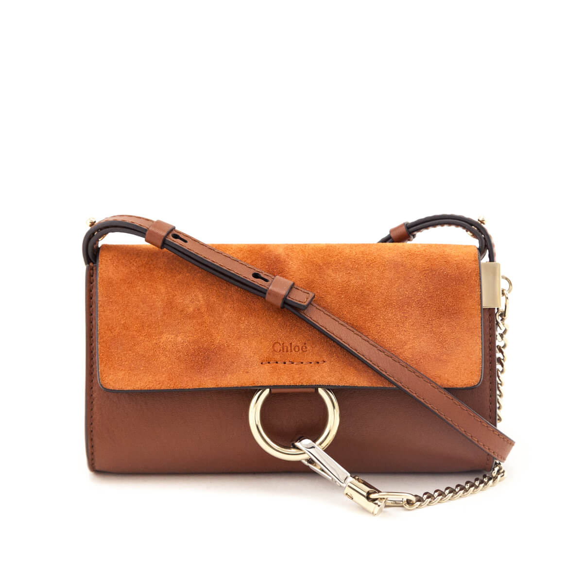 Chloe Tan Suede Calfskin Mini Faye Shoulder Bag - Love that Bag etc - Preowned Authentic Designer Handbags Preloved Fashions