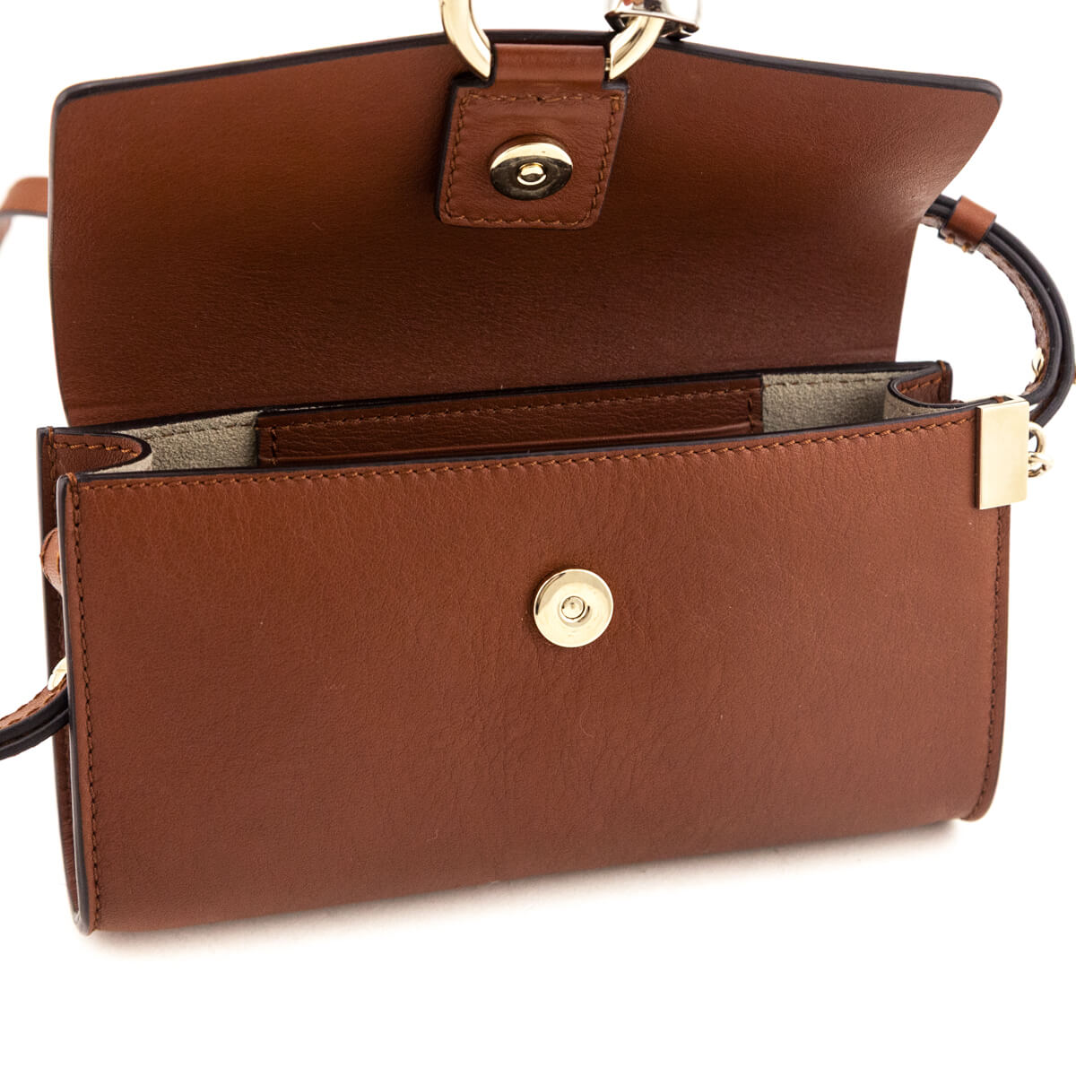 Chloe Tan Suede Calfskin Mini Faye Shoulder Bag - Love that Bag etc - Preowned Authentic Designer Handbags Preloved Fashions