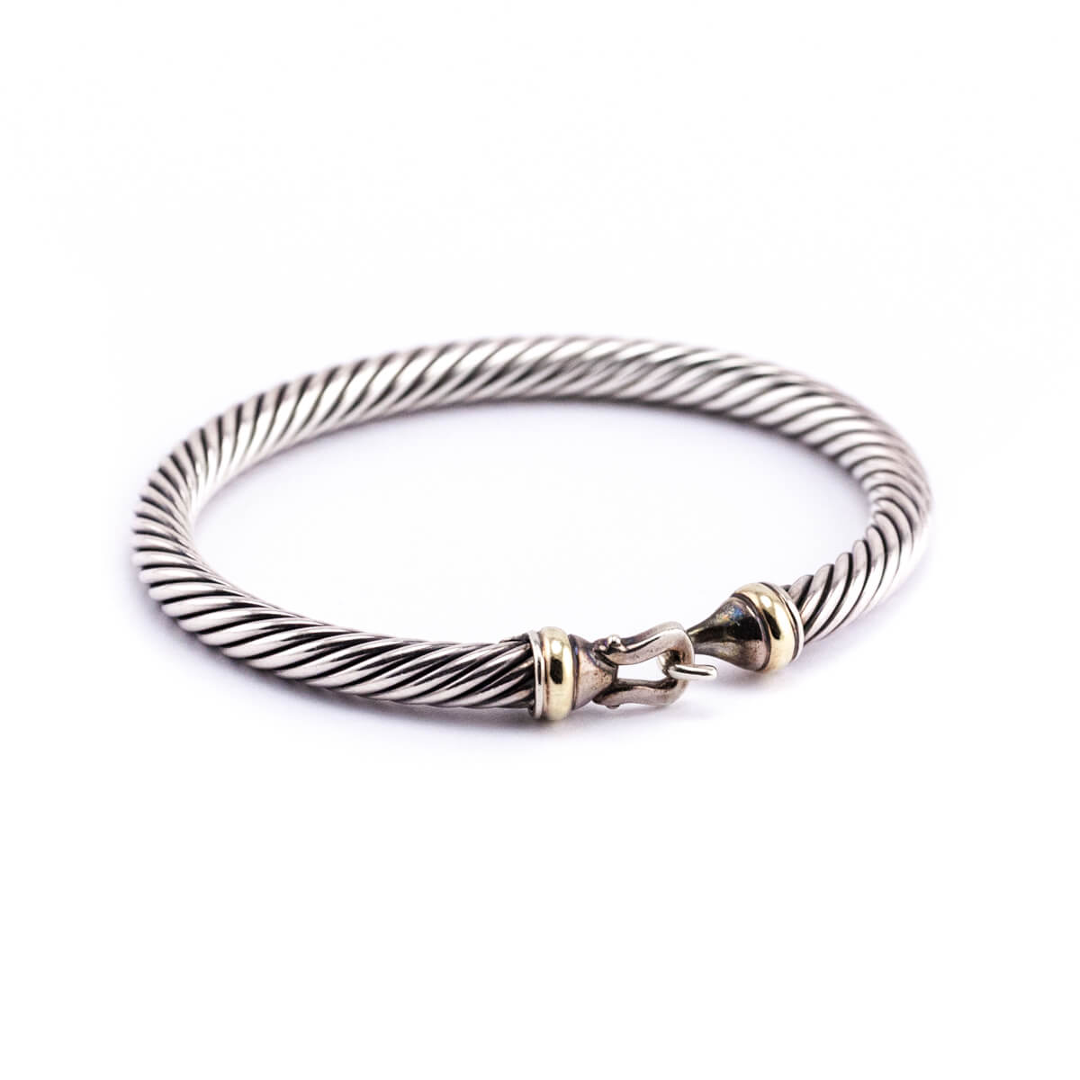 David Yurman Two-Tone Buckle Classic Cable Bracelet - Love that Bag etc - Preowned Authentic Designer Handbags Preloved Fashions