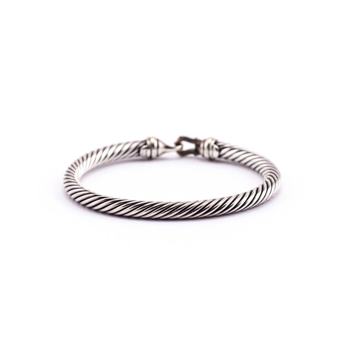 David Yurman Two-Tone Buckle Classic Cable Bracelet - Love that Bag etc - Preowned Authentic Designer Handbags Preloved Fashions
