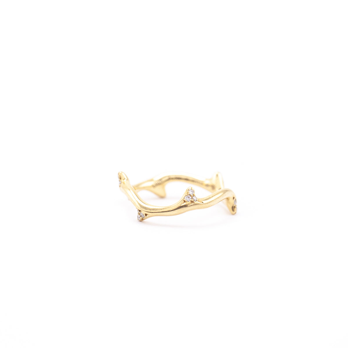Dior 18K Yellow Gold Diamond Bois de Rose Ring - Love that Bag etc - Preowned Authentic Designer Handbags Preloved Fashions