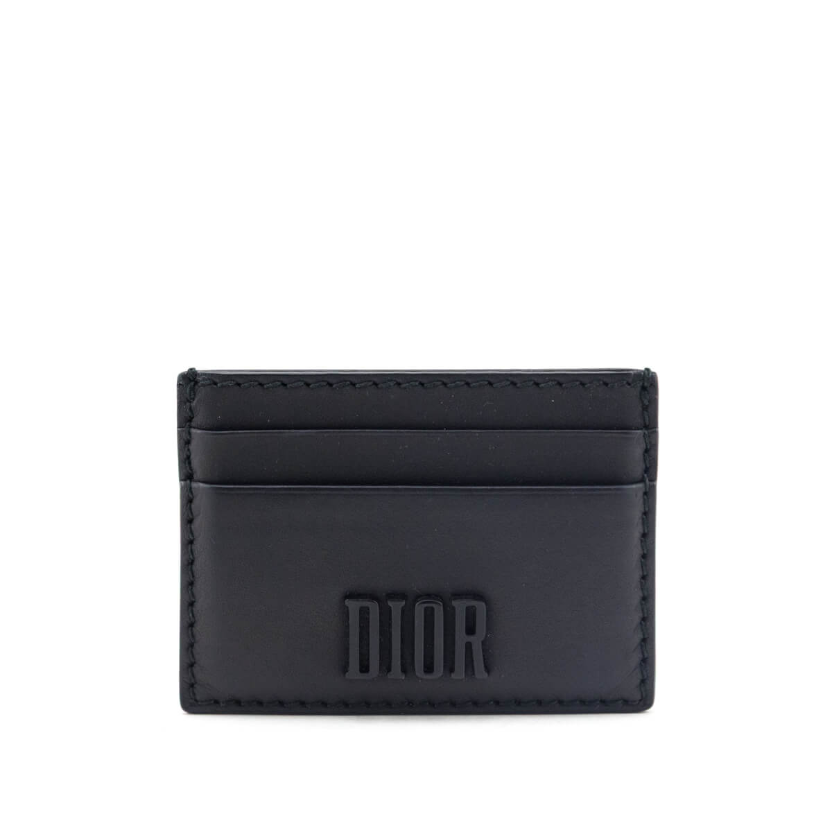 Dior Black Calfskin D-Fence Card Holder - Love that Bag etc - Preowned Authentic Designer Handbags Preloved Fashions