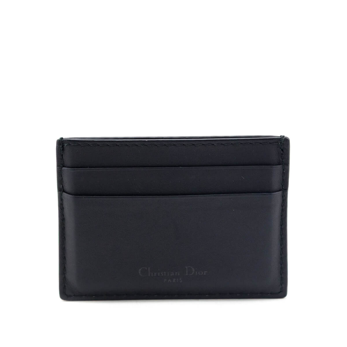 Dior Black Calfskin D-Fence Card Holder - Love that Bag etc - Preowned Authentic Designer Handbags Preloved Fashions