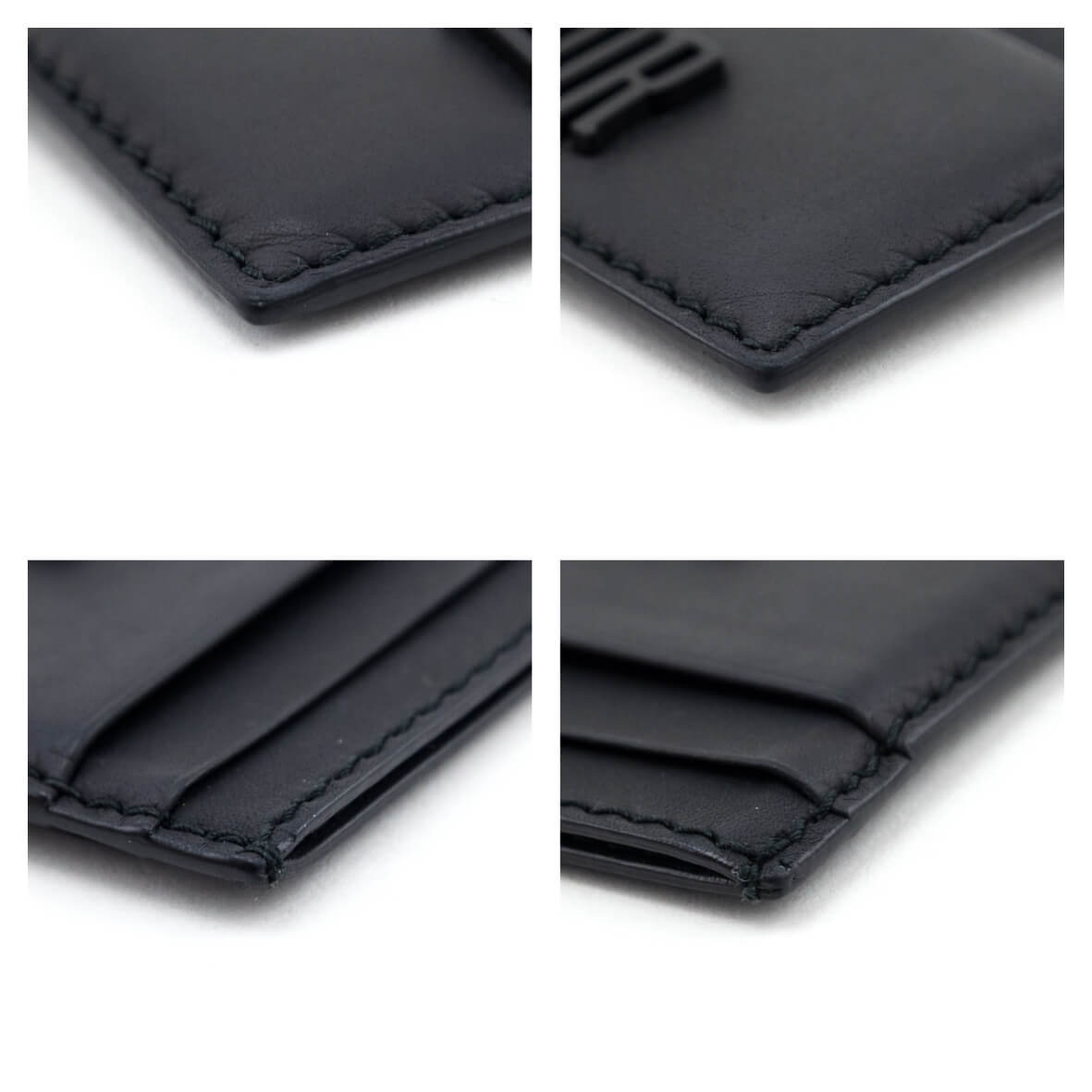 Dior Black Calfskin D-Fence Card Holder - Love that Bag etc - Preowned Authentic Designer Handbags Preloved Fashions