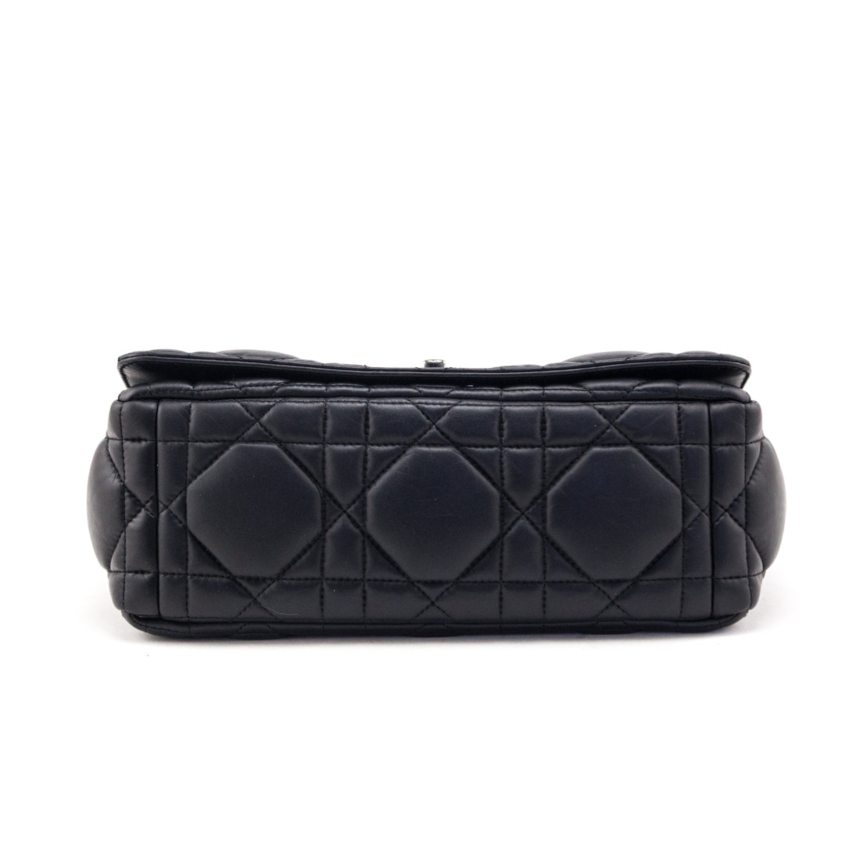 Dior Black Calfskin Macrocannage Medium Caro Bag - Love that Bag etc - Preowned Authentic Designer Handbags Preloved Fashions