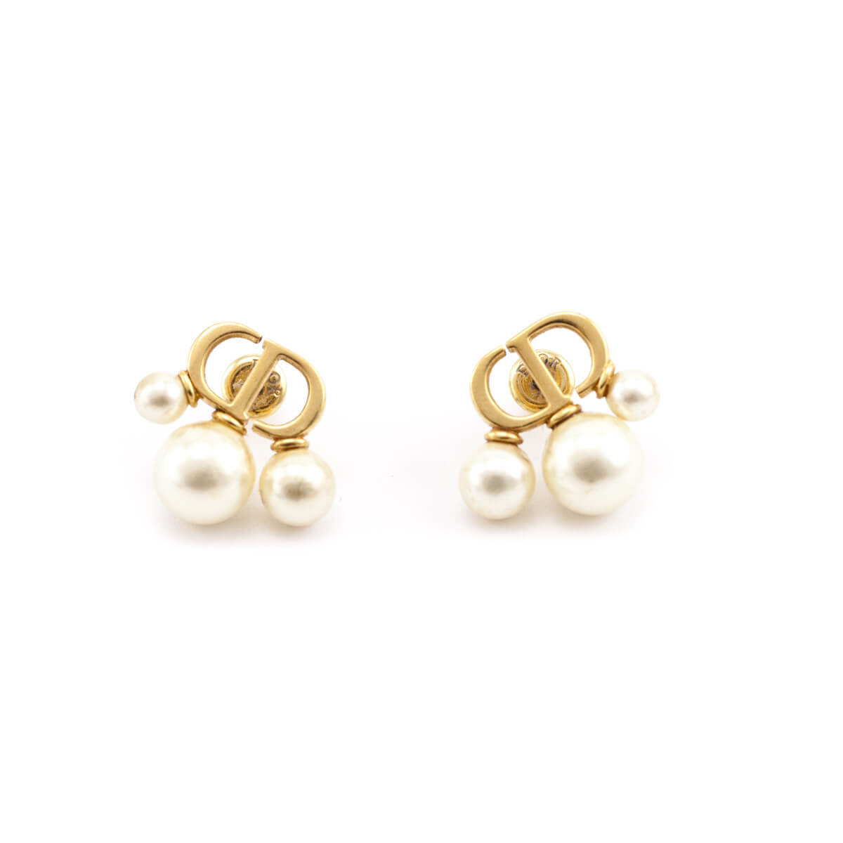 Dior Faux Pearl CD Tribales Earrings - Love that Bag etc - Preowned Authentic Designer Handbags Preloved Fashions